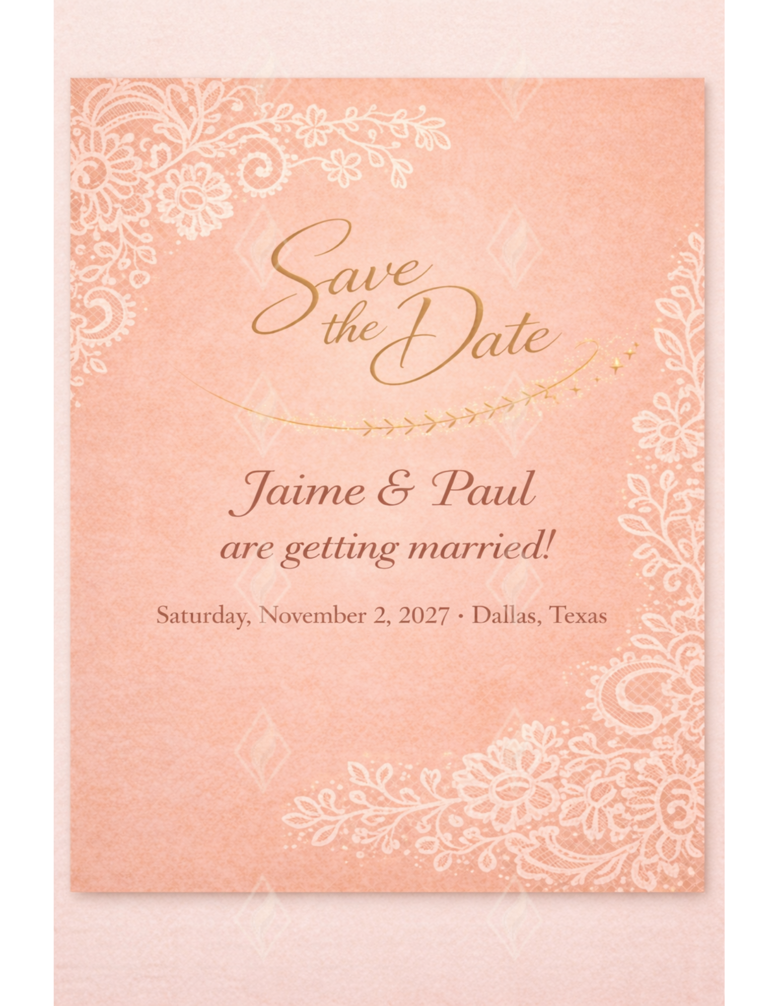 "Quarterback Princess" Wedding Suite - preview